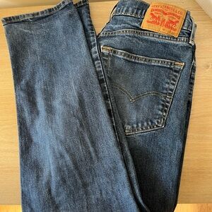 Levi's Men's Dark Blue Straight Jeans